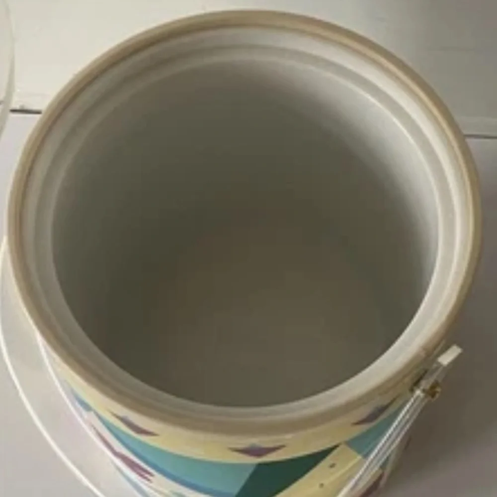Vintage MCM Ice Bucket Georges Briard Geometric circus tent Parade